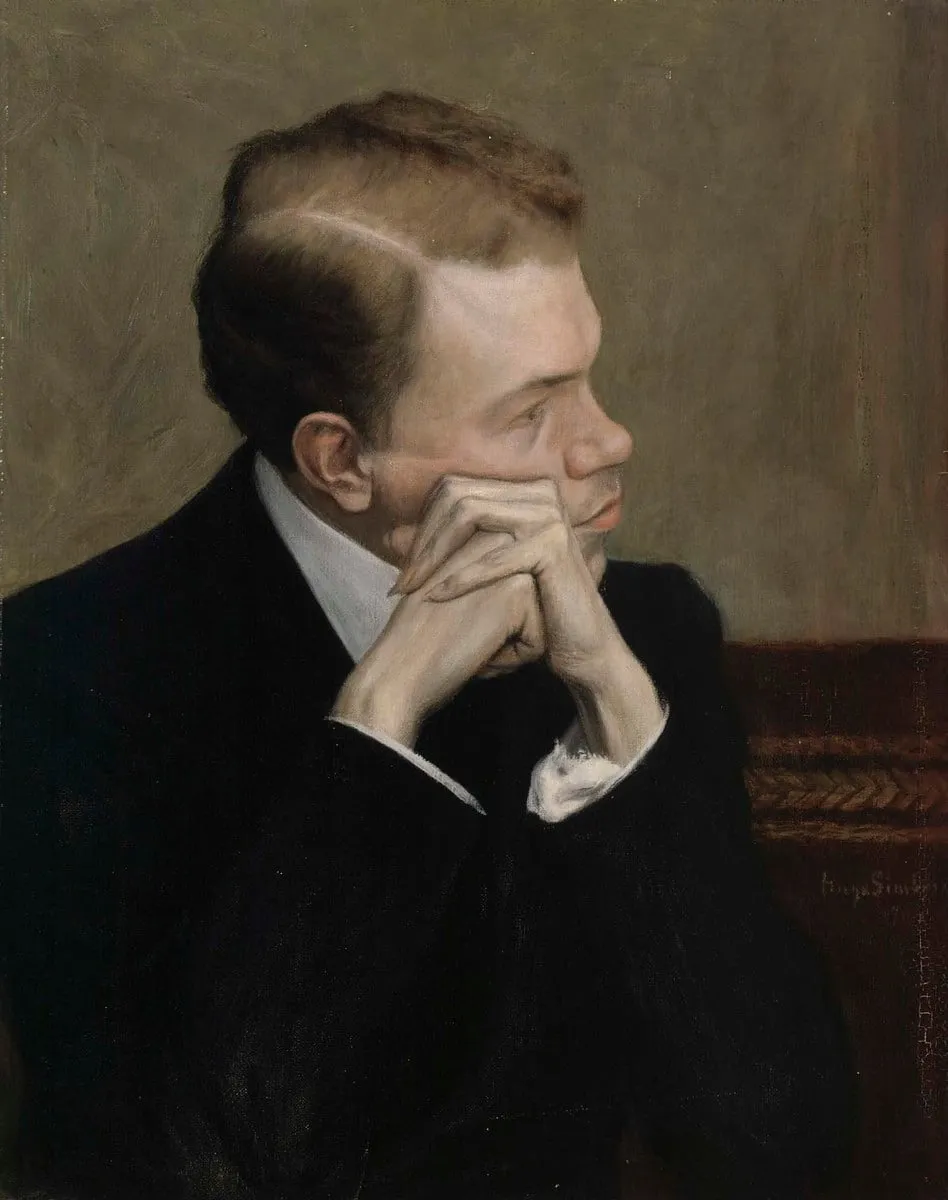 Taiteilija Fahle Basilier, by Hugo Simberg, unspecified