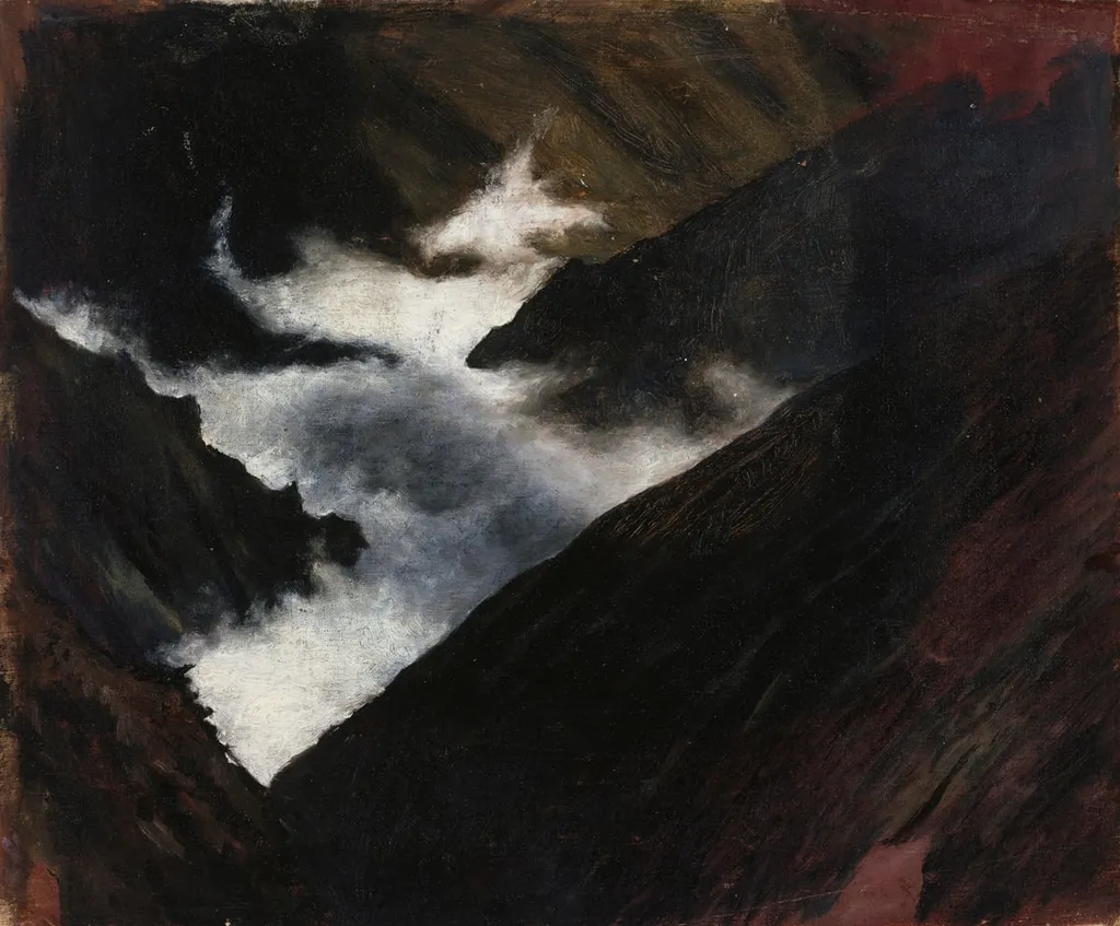 Vuoristopuro Kaukasuksesta, by Hugo Simberg, unspecified