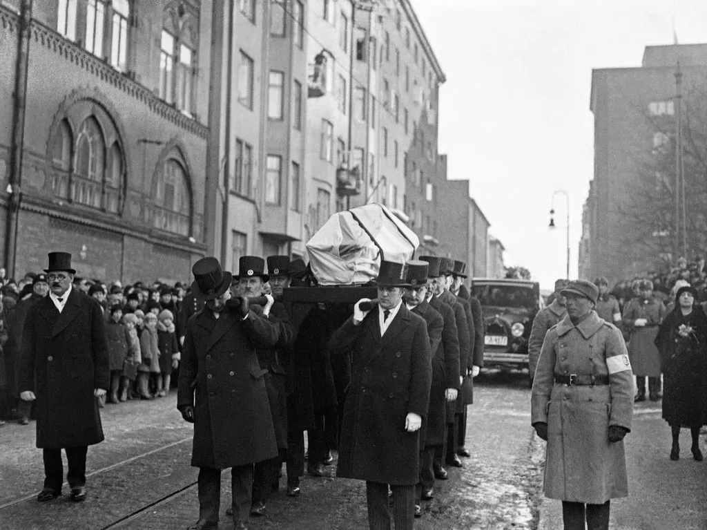 Akseli Gallen-Kallelan hautajaiset, by Hugo Sundström