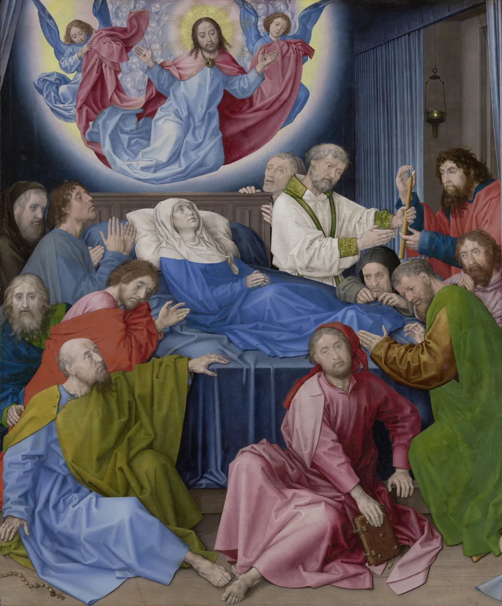 Death of the Virgin, by Hugo Van der Goes, oil, 1475