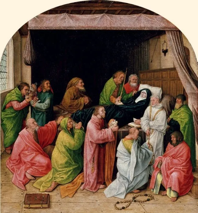 The Dormition, last quarter 15th century, by Hugo Van der Goes, oil