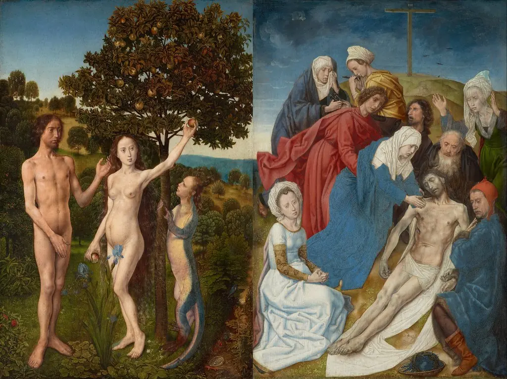 Vienna Diptych, by Hugo Van der Goes, 1470