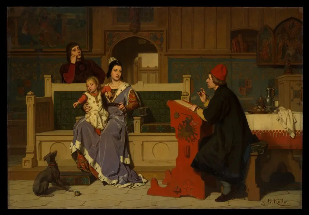Hugo van der Goes Painting the Portrait of Mary of Burgundy