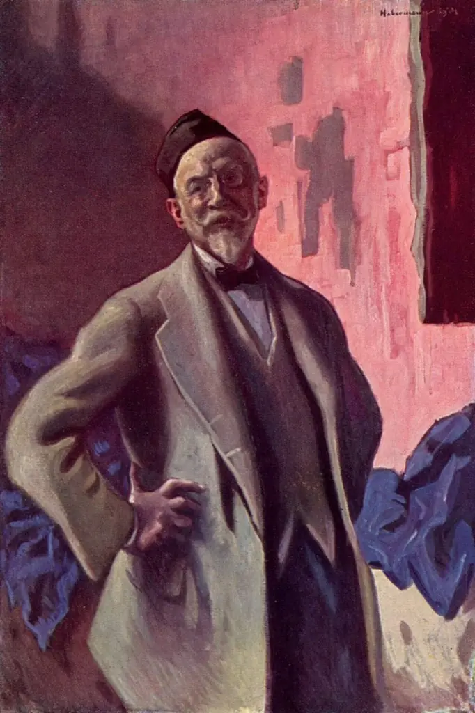 self-portrait, by Hugo von Habermann