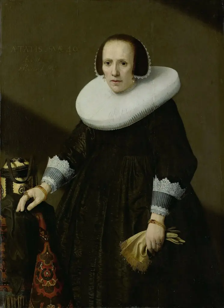 Portrait of Geertruyd Reael (1600-52), by Huijgh Pietersz Voskuijl