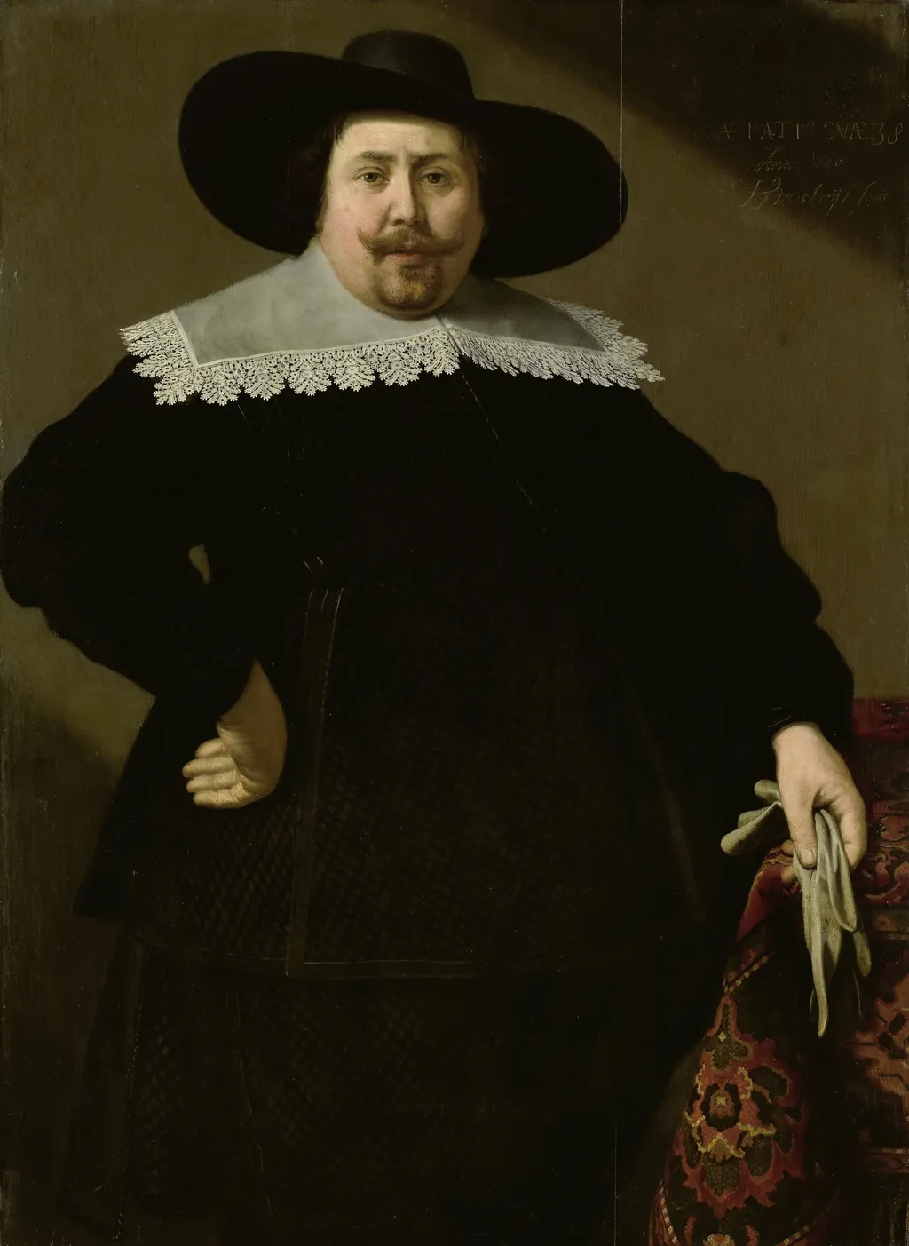 Portrait of Philips Denijs (1604-66), by Huijgh Pietersz Voskuijl, oil, 1640
