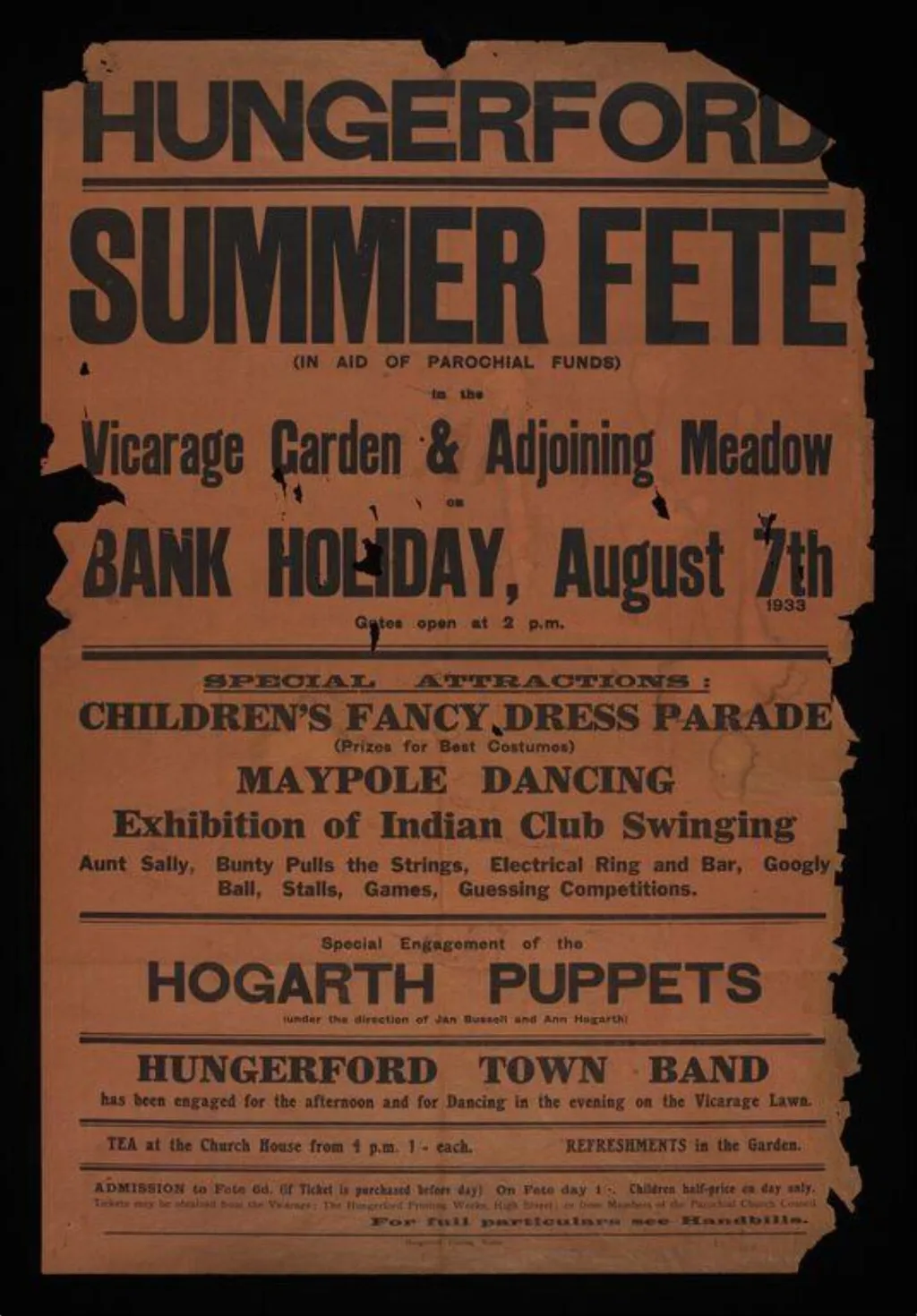 Untitled, by Hungerford Printing Works, 1933