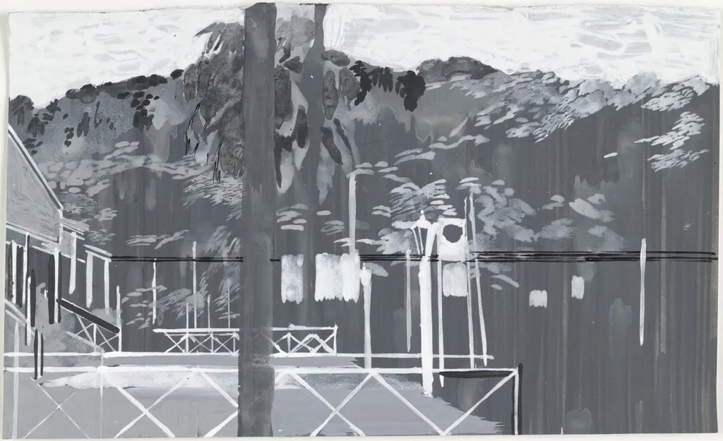 Untitled, by Hurvin Anderson, paint, 2003