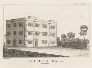 Houghton Hall, Durham, by I. Griffith, 1816