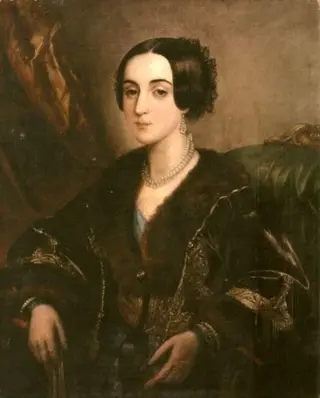 Portret de femeie, by I. Lowes