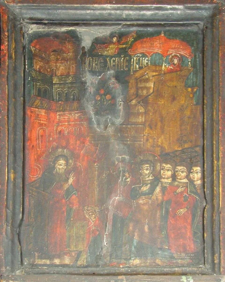 Intrarea în biserică a Maicii Domnului, by Iacov Zugravul