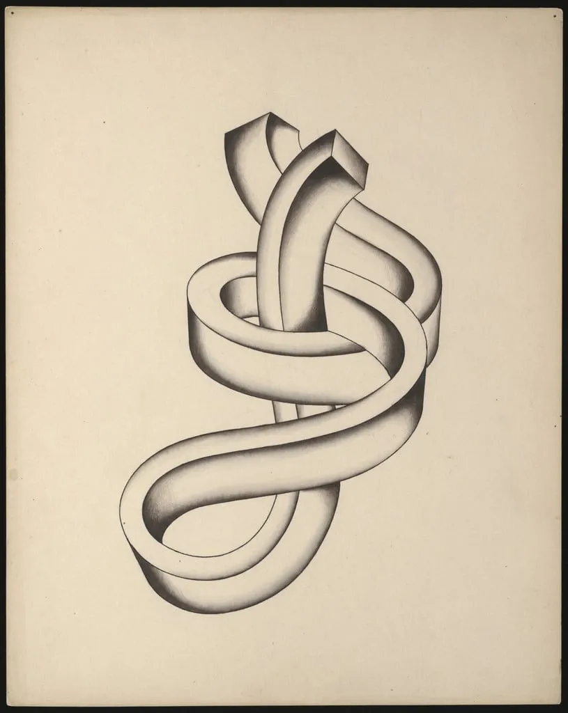 Untitled, by Iakov Chernikhov, watercolor, 1929