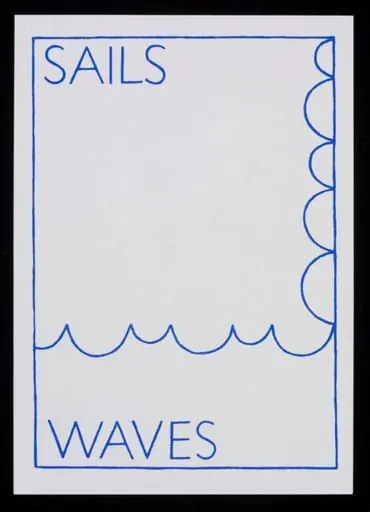 Sails/Waves 2, by Ian Hamilton Finlay