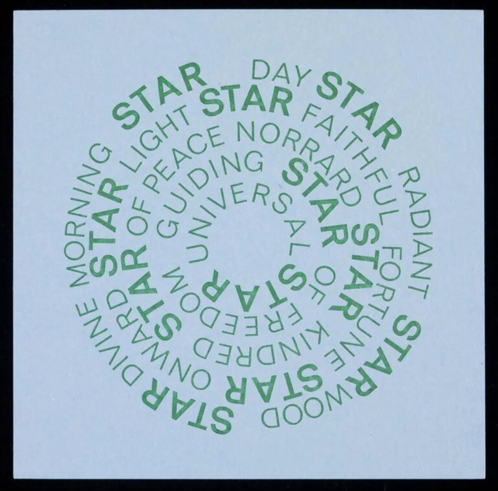 Sea-Poppy 2, by Ian Hamilton Finlay, 1968