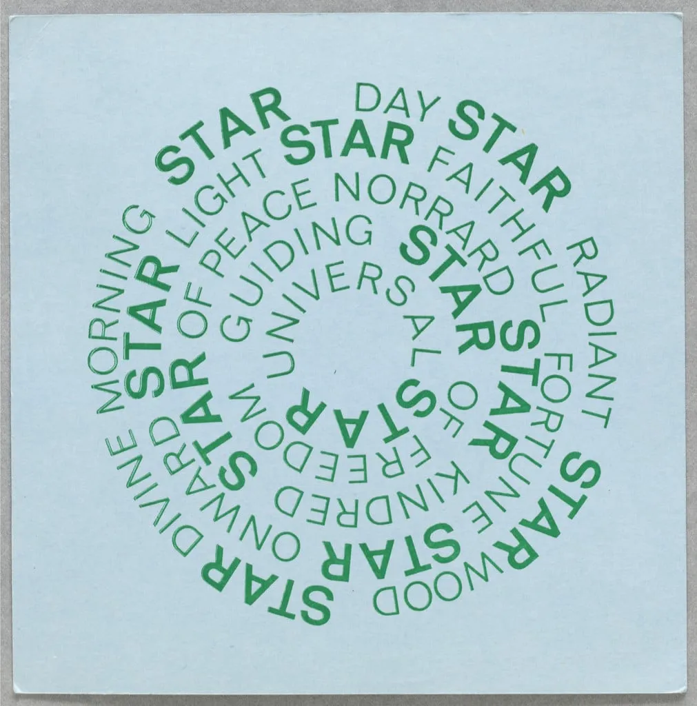 Untitled, by Ian Hamilton Finlay, 1968