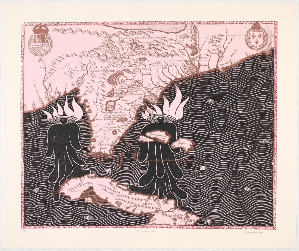 Untitled, by Ibrahim Miranda, ink, 2000