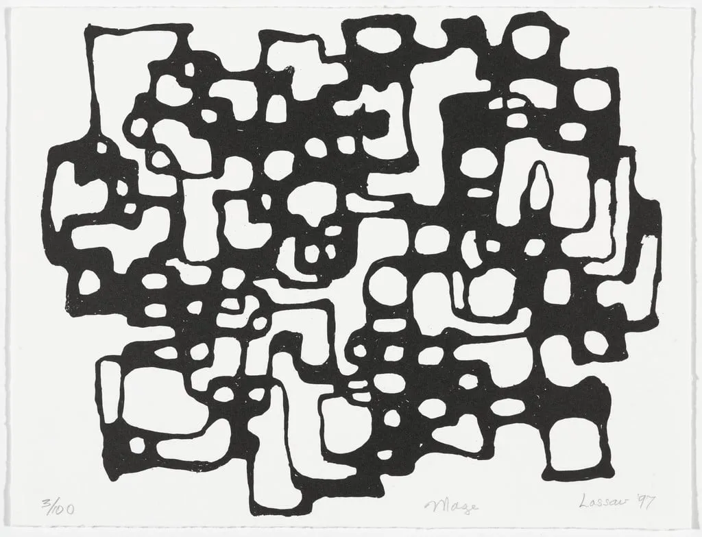 Untitled, by Ibram Lassaw, ink, 1997