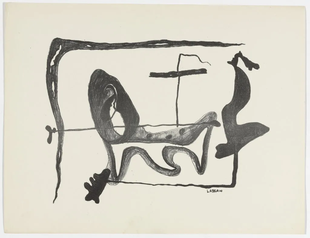 Untitled, by Ibram Lassaw, ink, 1937