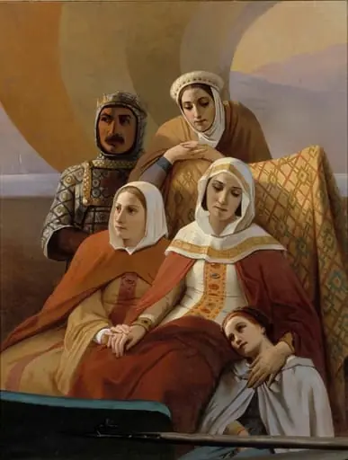 Ristiretkeläiset, kopio Emile Signolin mukaan, osa, by Ida Silfverberg
