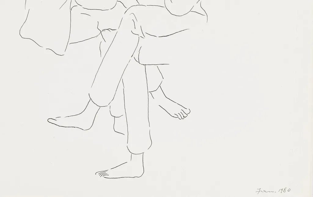 Compoziție cu două personaje, by Idel Ianchelevici, 1980