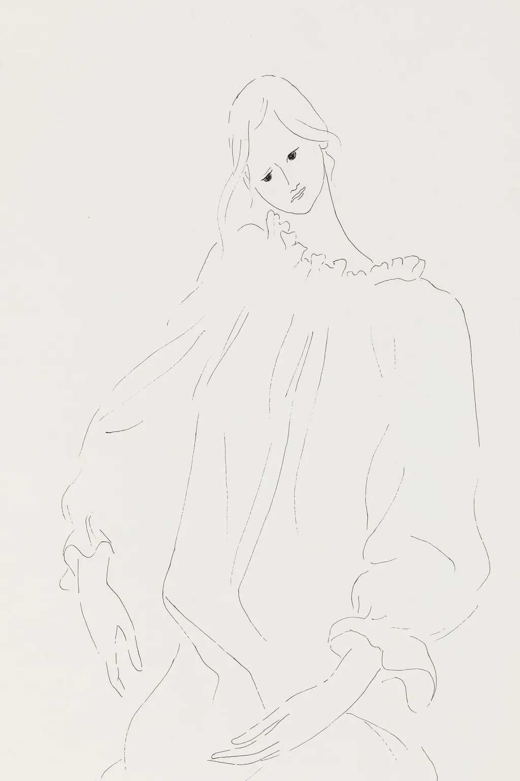 Portret de tânără, by Idel Ianchelevici, 1976