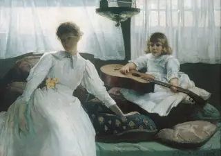 Idle Hours, by Julian Alden Weir
