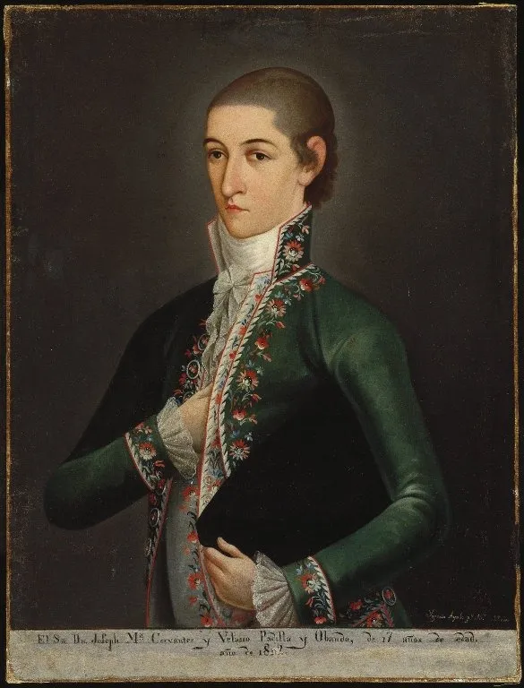 Don José María (Gómez de) Cervantes y Altamirano de Velasco, by Ignacio Ayala, oil, 1802