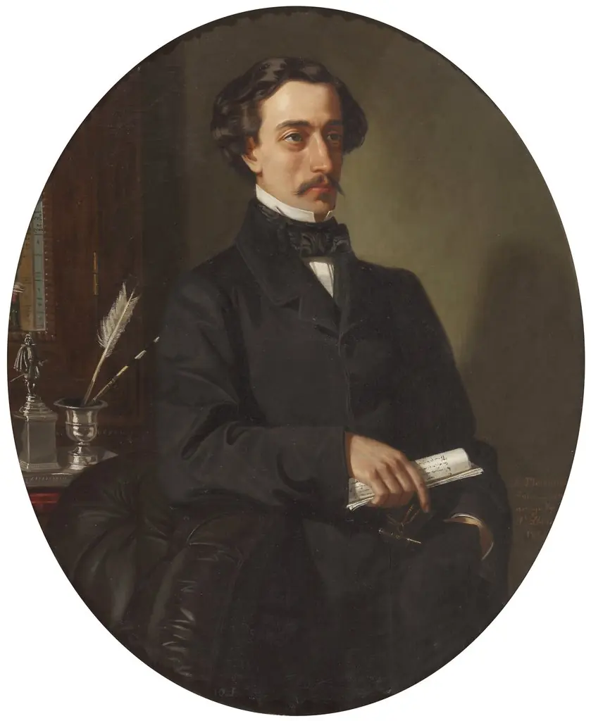 Eulogio Florentino Sanz y Sánchez, by Ignacio Suárez Llanos