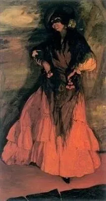 Gitanilla, by Ignacio Zuloaga, oil, 1917