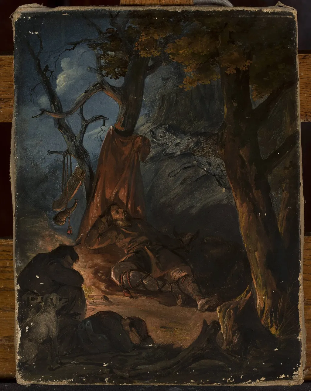 Dream of Gediminas, by Ignacy Gierdziejewski, oil, 1853
