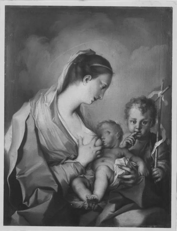 Maria mit Kind und Johannesknaben, by Ignazio Stern, unspecified, 1723