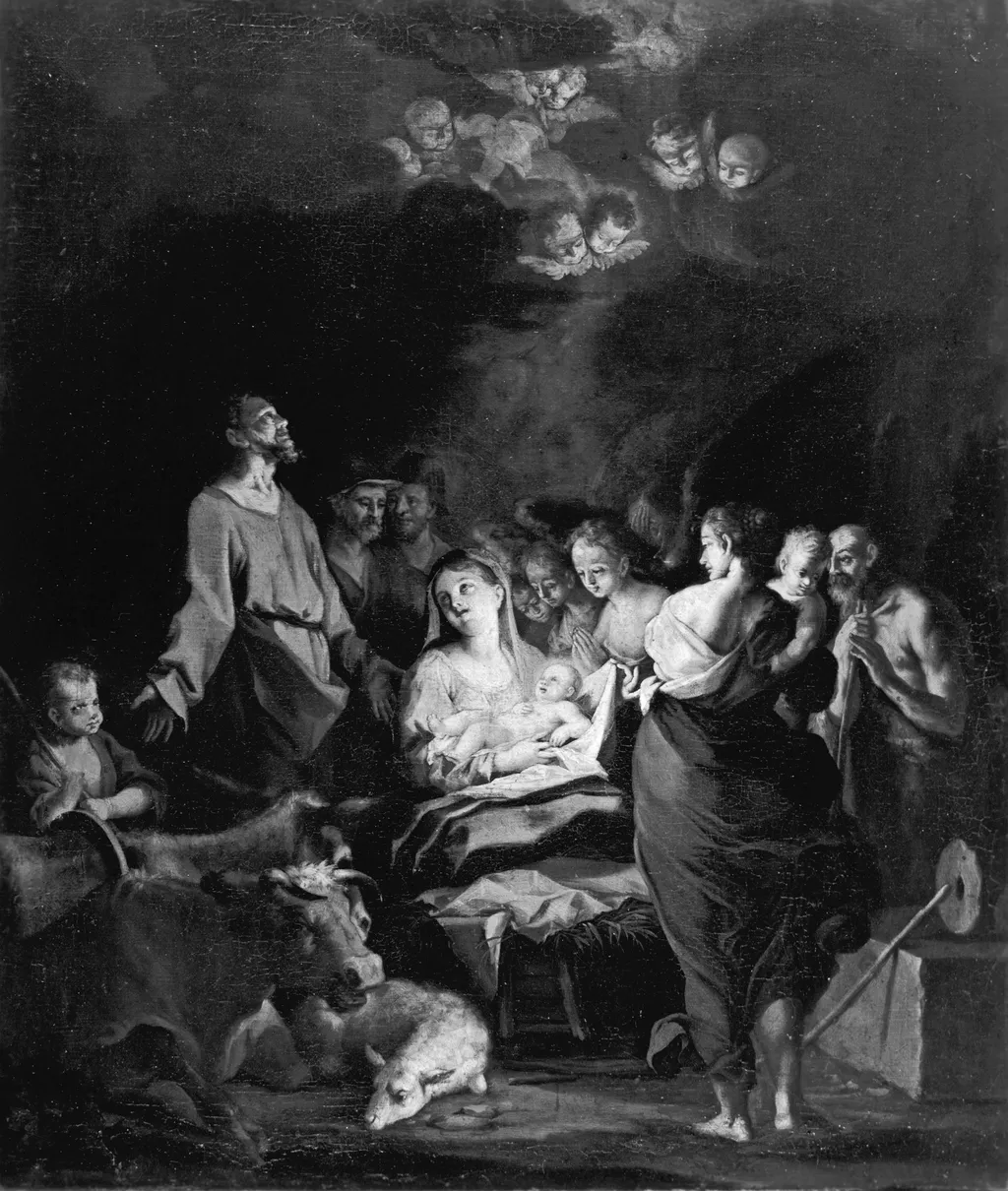 The Adoration of the Shepherds, by Ignazio Stern, oil, 1724