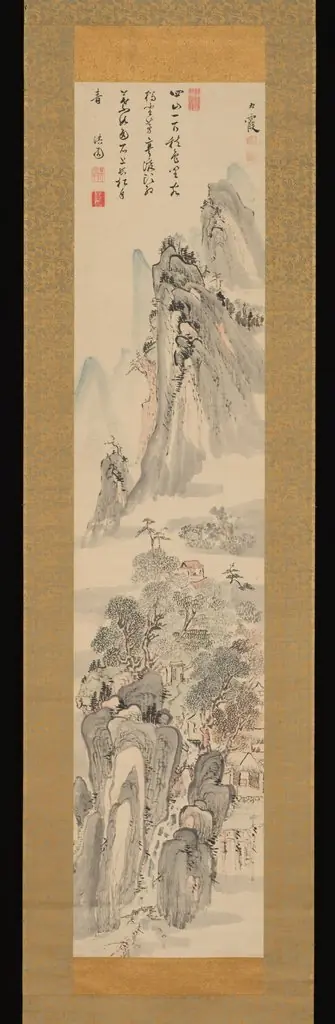 Autumn Landscape 秋景山水 図 (Shūkei sansui zu), by Ike no Taiga