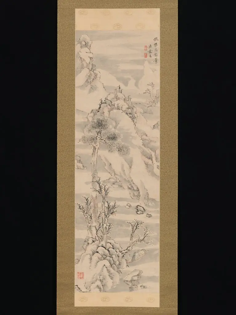 Wintry Landscape, in the Style of Guo Zhongshu, by Ike no Taiga