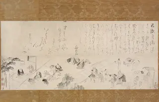 Group Pilgrimage to the Jizo Nun, by Ike Taiga