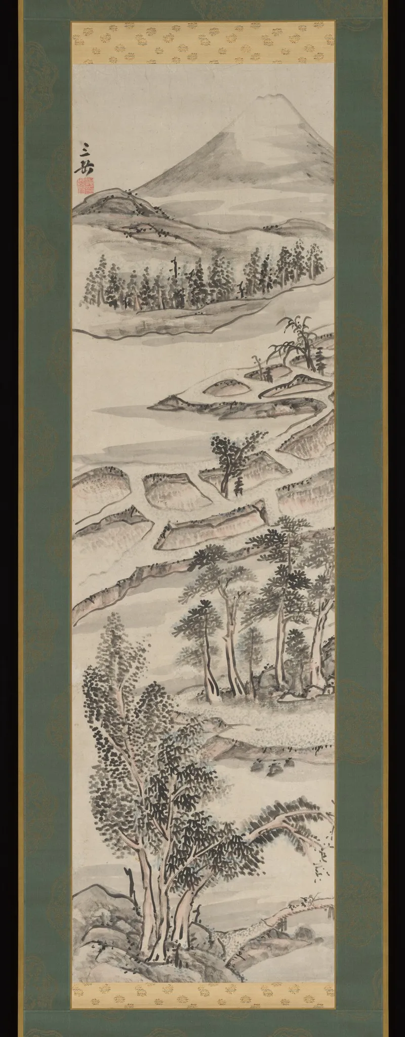 Mount Fuji, by Ike Taiga, unspecified, 1764