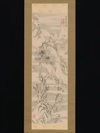 Wintry Landscape, in the Style of Guo Zhongshu, by Ike Taiga