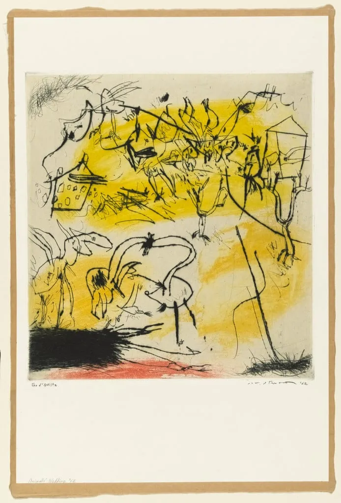 Untitled, by Ikeda Masuo, ink, 1962