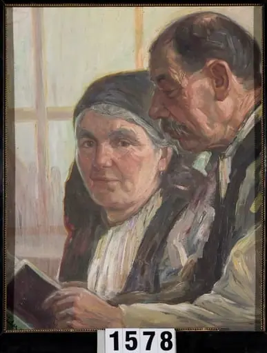 Părinții pictorului, by Ilie Chidu