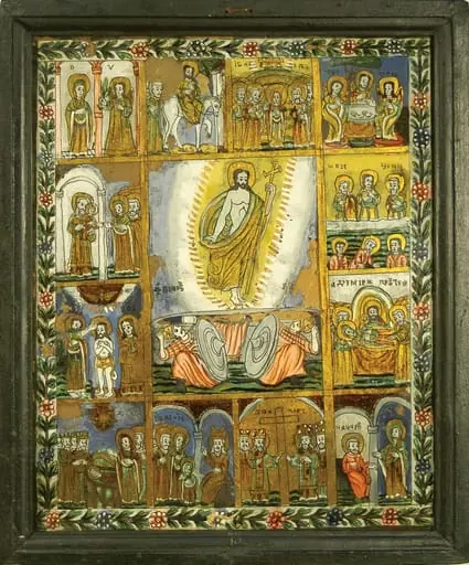 Învierea lui Iisus, cu 12 scene de praznic, by Ilie Poienaru