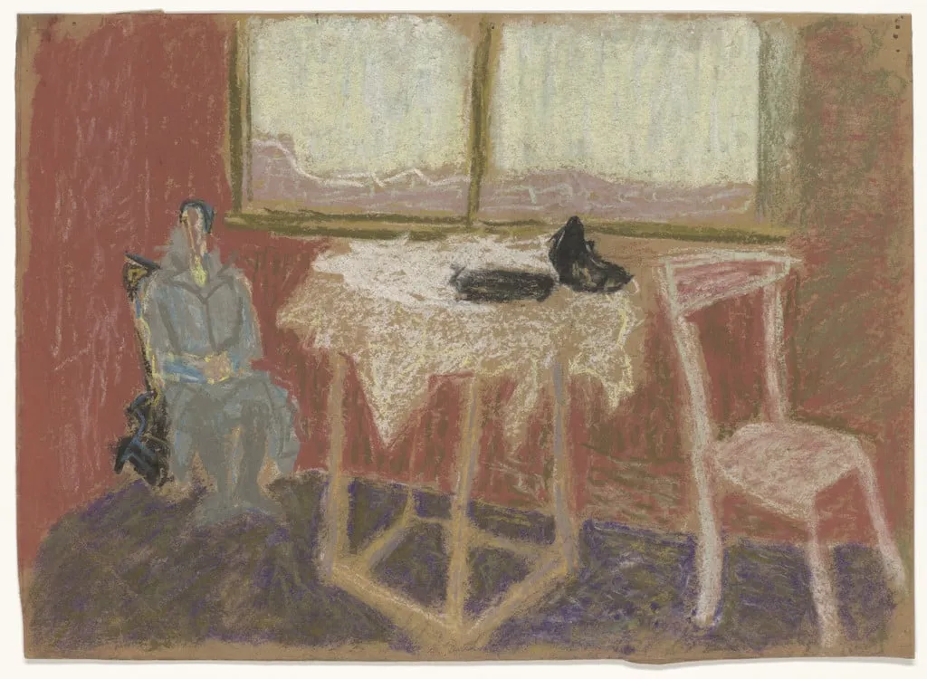 Untitled, by Ilka Gedő, pastel, 1949