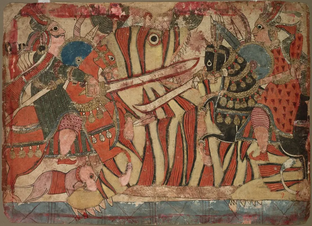Illustration of the Mahabharata, 1800