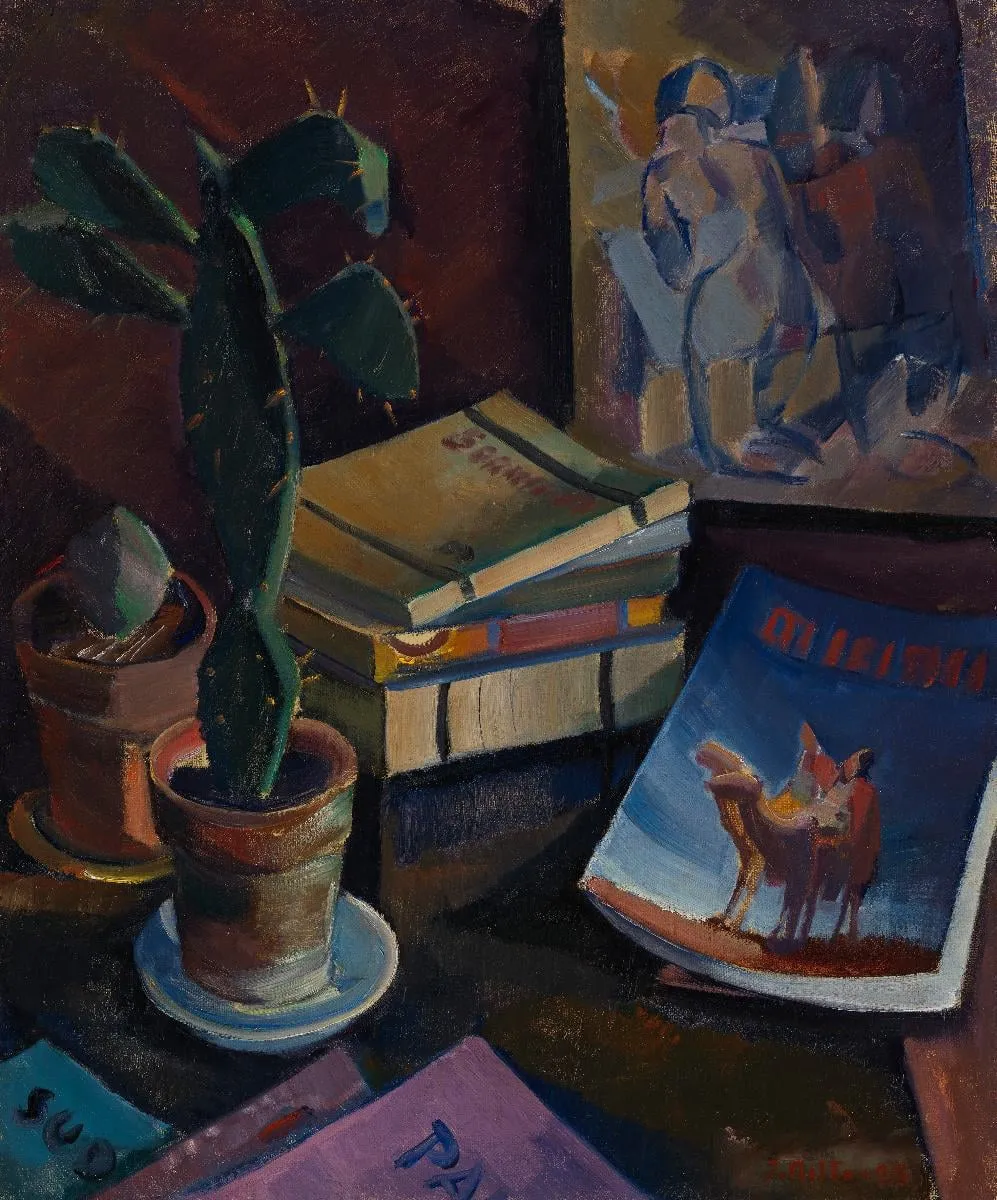 Kirjoja pöydällä, by Ilmari Aalto, unspecified