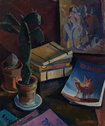 Kirjoja pöydällä, by Ilmari Aalto