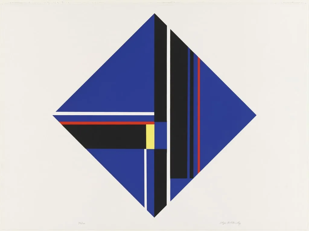 Untitled, by Ilya Bolotowsky, ink, 1979