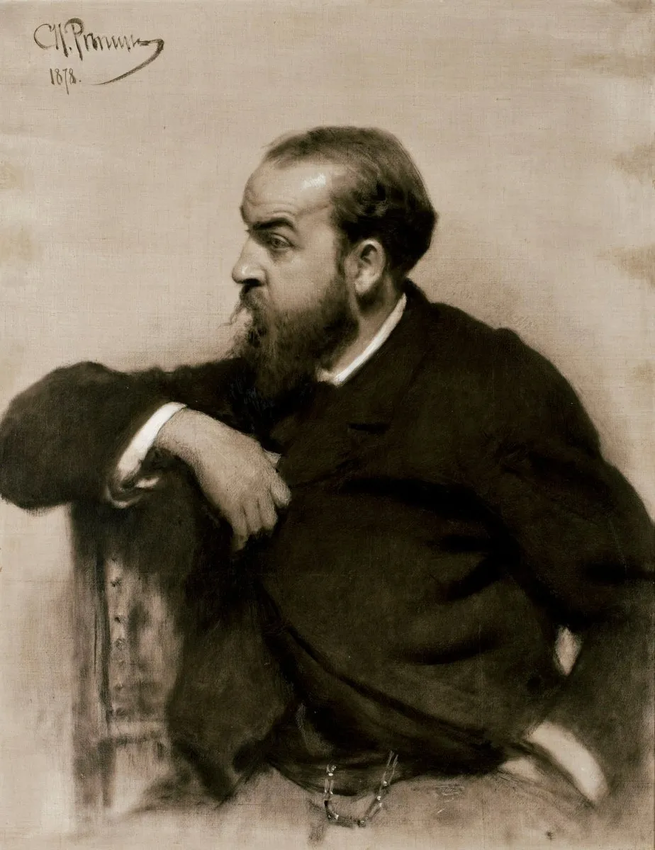 Портрет Рафаила Левицкого, by Ilya Repin, oil, 1890