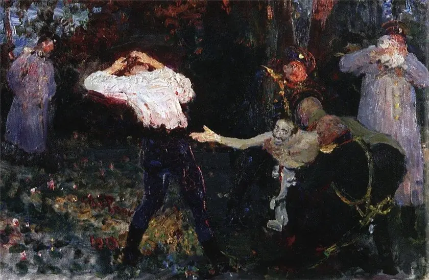 Дуэль. Эскиз, by Ilya Repin