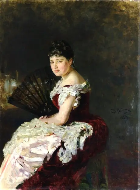 «Портрет певицы Марии Николаевны Климентовой», by Ilya Repin