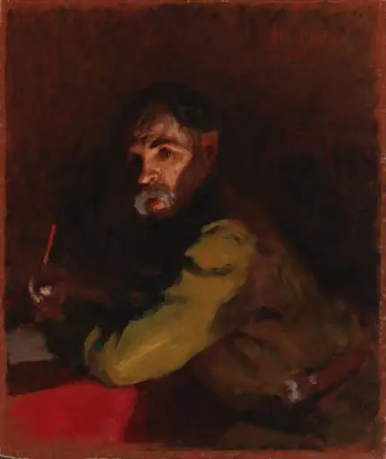 Kirjoittava lääkäri, by Ilya Repin