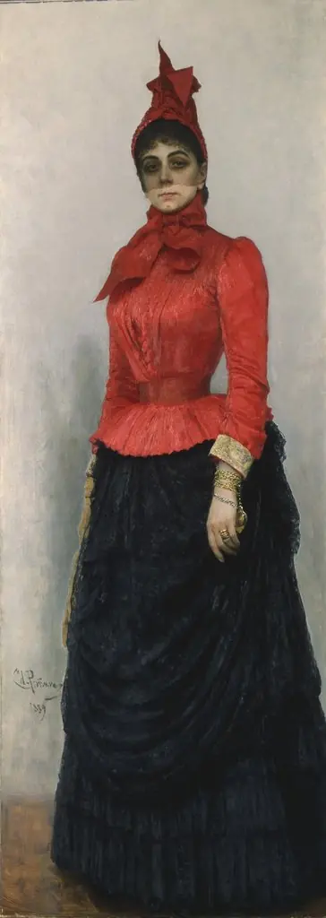 Portrait of Baroness V.I. Ikskul von Hildenbandt, by Ilya Repin